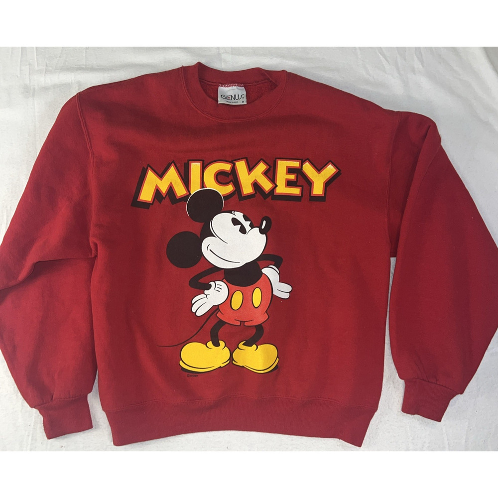 VTG Mickey Mouse Disney Genus Crewneck Sweatshirt Vintage 90s Medium